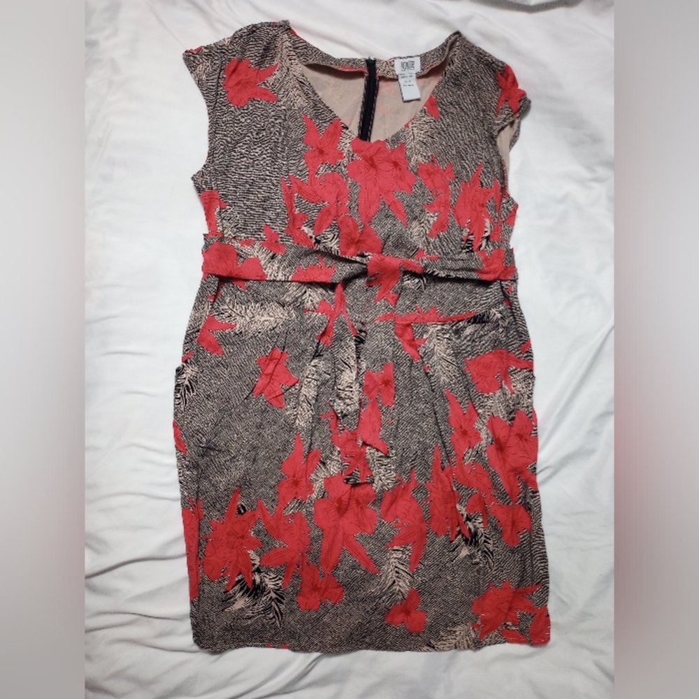 Red and Grey Women's Dress